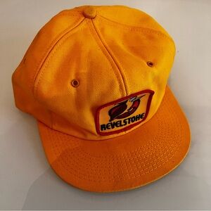 TRUCKER HAT | Vibrant Orange Revelstoke retro adjustable Baseball trucker hat